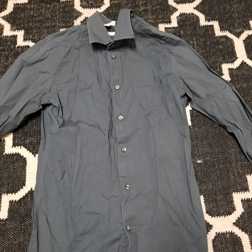 Button down gray shirt